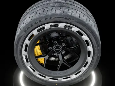 Goodyear Eagle F1 SuperCar 3R 305 30ZR19 98Y SL 3D model