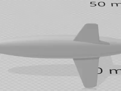 American WW2 JB3 Tiamat Missile  Various Types USA 3D print model