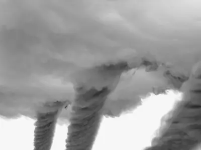 Severe Weather Tornado Funnel VDB for Blender 3D model