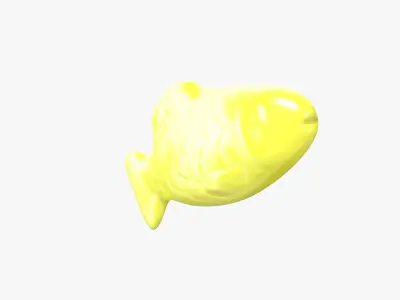 3D model Swedish Fish Yellow 3D model