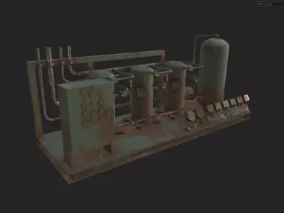 Industrial Object 03 Low-poly 3D model Low-poly 3D model