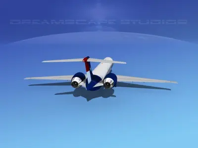 McDonnell Douglas MD83 Texair 3D model