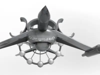 Alien Spaceship 3D model 3