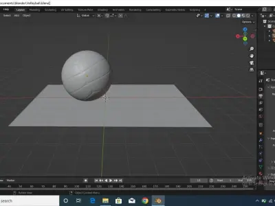 Volleyball 3d model Low-poly 3D model