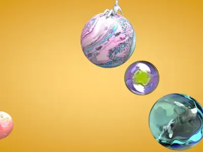 ball world Free low-poly 3D model