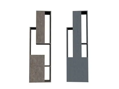 Minimalistic shelves Free 3D model