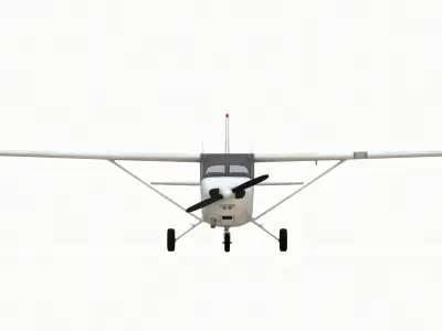 Cessna 172 Low-poly 3D model