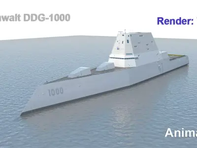 Zumwalt DDG-1000 3D model