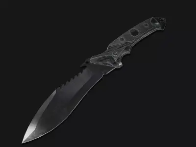 Knife MTech Reaper Bowie 3D Low-poly 3D model