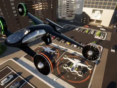 SBX Flying Vehicle Concept 3D model