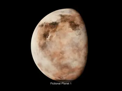 Fictional Planet Set 3D Model Pack