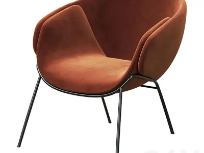 Anita armchair Low-poly 3D model