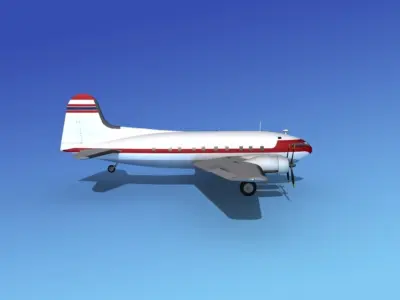 Boeing B307 Stratoliner Corporate 2 3D model