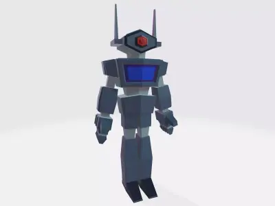 Ai Robot for game Free low-poly 3D model