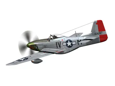 North American P-51D Mustang - Stinky 3D model