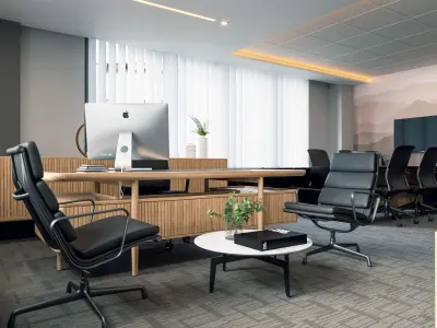 Office polat Low-poly 3D model