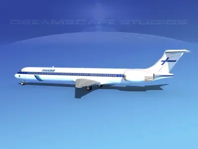 McDonnell Douglas MD-90 Finnair 3D model