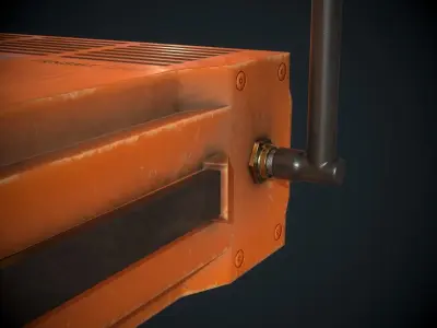 Sci-fi Transmitter Communication Device PBR Low-poly 3D model