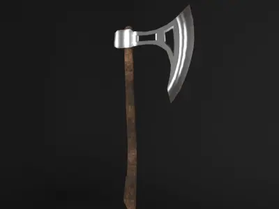 Battle Axe Breaker Free low-poly 3D model