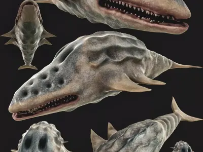 Sea monster 3D model