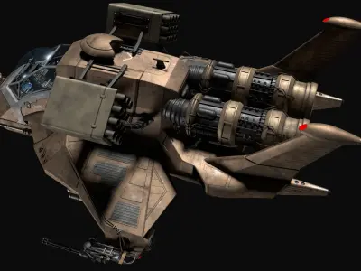 Battlestar Galactica - Raptor Mk2B 3D model