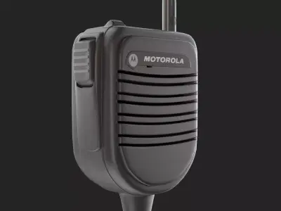 Motorola PSM Radio Mic 3D model