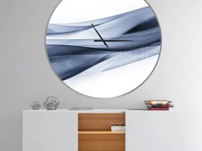 Oversized Glittering Light Wall Clock Free 3D model