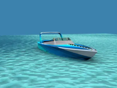 Phazer 38 Cigarette Boat V05 3D model