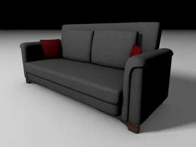 Basic couch Free 3D model