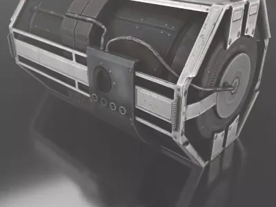 Sci-Fi Emergency Backup Generator - Free Download Free low-poly 3D model