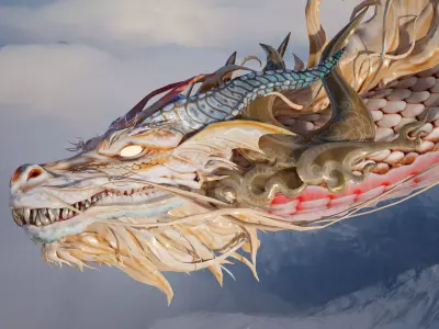 Dragon Ver5 Fly02 Free 3D model