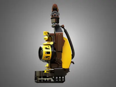 Scorpion king Forestry Harvester Head 3D model