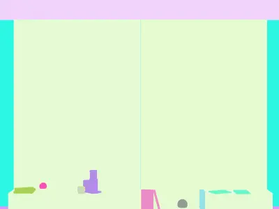 tv wall set 07 Free 3D model