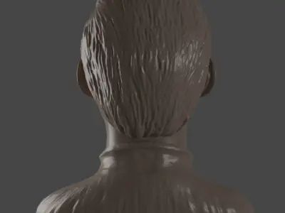 Male head Free 3D print model