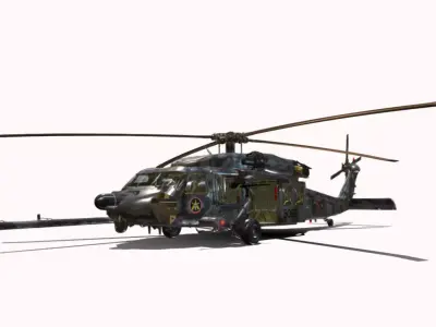 BLACK HAWKER BOPE Low-poly 3D model