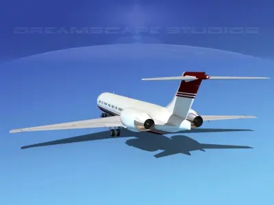 McDonnell Douglas MD-87 Corporate 9 3D model