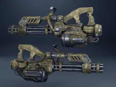 Weapon Sci Fi Pack Vol3 Low-poly 3D model