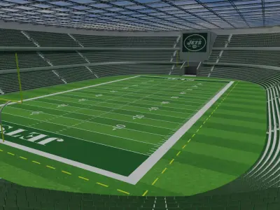 New York Jets - American Football Stadium Low-poly 3D model