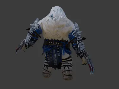  Polar beast Low-poly 3D model