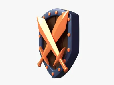 Bronze Tier 3D Illustration 3D model