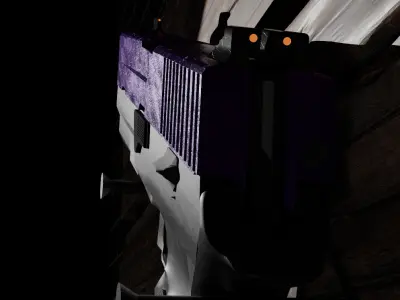 P250 Pistol Gun Low-poly 3D model