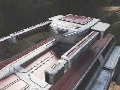 Scifi City Tank Free low-poly 3D model