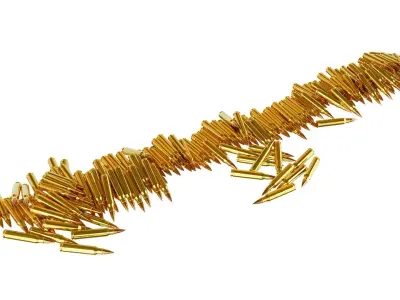 Bullets Pile in the floor 3D model