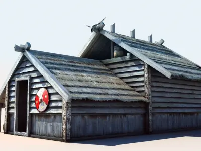 Viking House 2 Low-poly 3D model