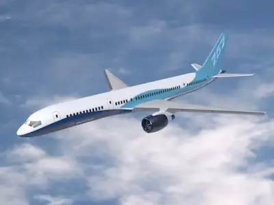 Boeing 757-200 commercial aircraft 3D model