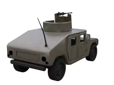 Humvee military vehicle 3D model