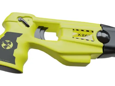 Taser - Yellow Low-poly 3D model