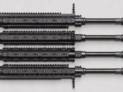 KAC - M110 - URX-2 Handguard - Replica Low-poly 3D model