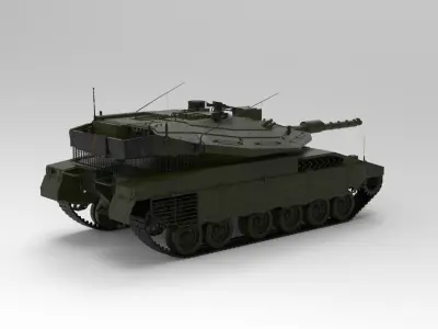 Merkava Mark IV tank 3D model