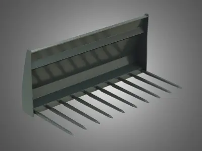 Manure Fork - Front Loader 3D model